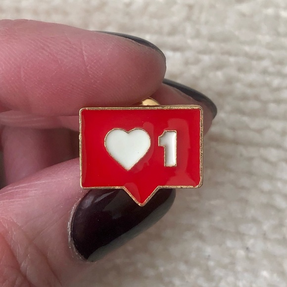 Love Like Social Media Reaction Pin - Picture 5 of 11